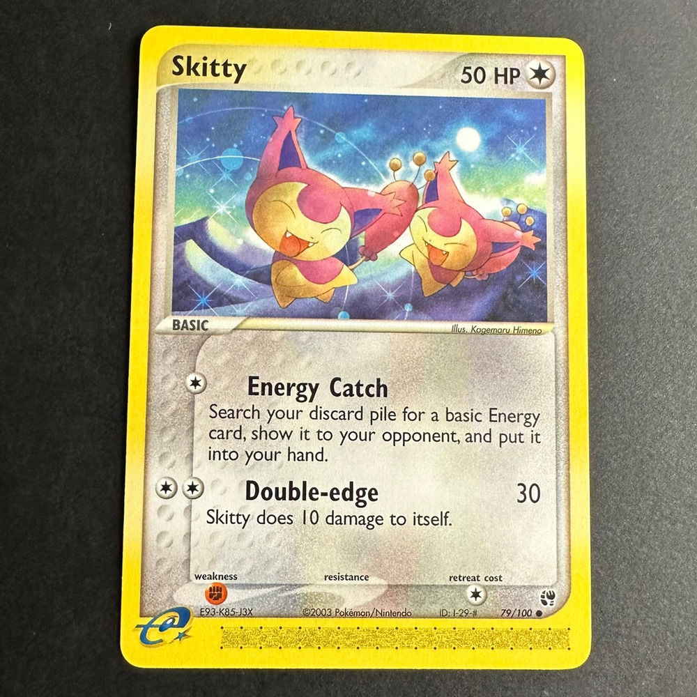 Pokemon TCG Skitty EX Sandstorm 79/100 Common Normal Near Mint